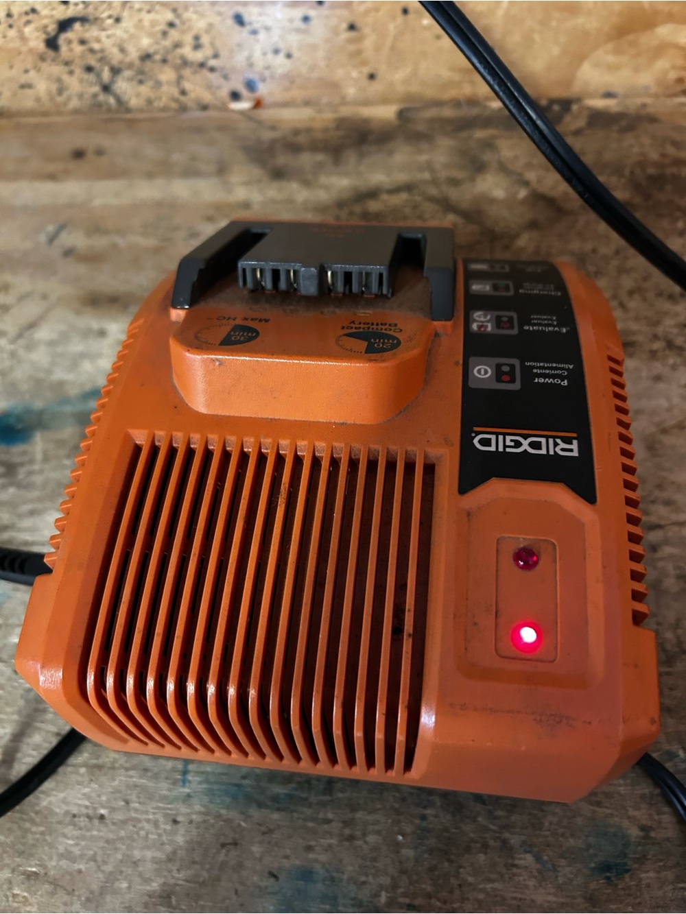 Ridgid Rapid Max Battery Charger With 14.4V Battery